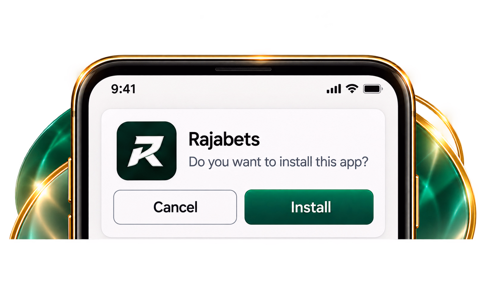 Android package installer asking confirmation to install Rajabets